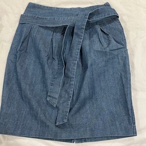 Elle Denim Blue Pencil Skirt